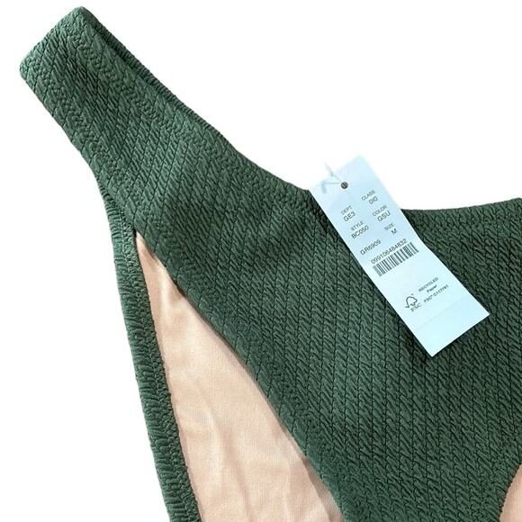 Textured high-rise cheeky bikini bottom women’s size medium - Picture 4 of 7